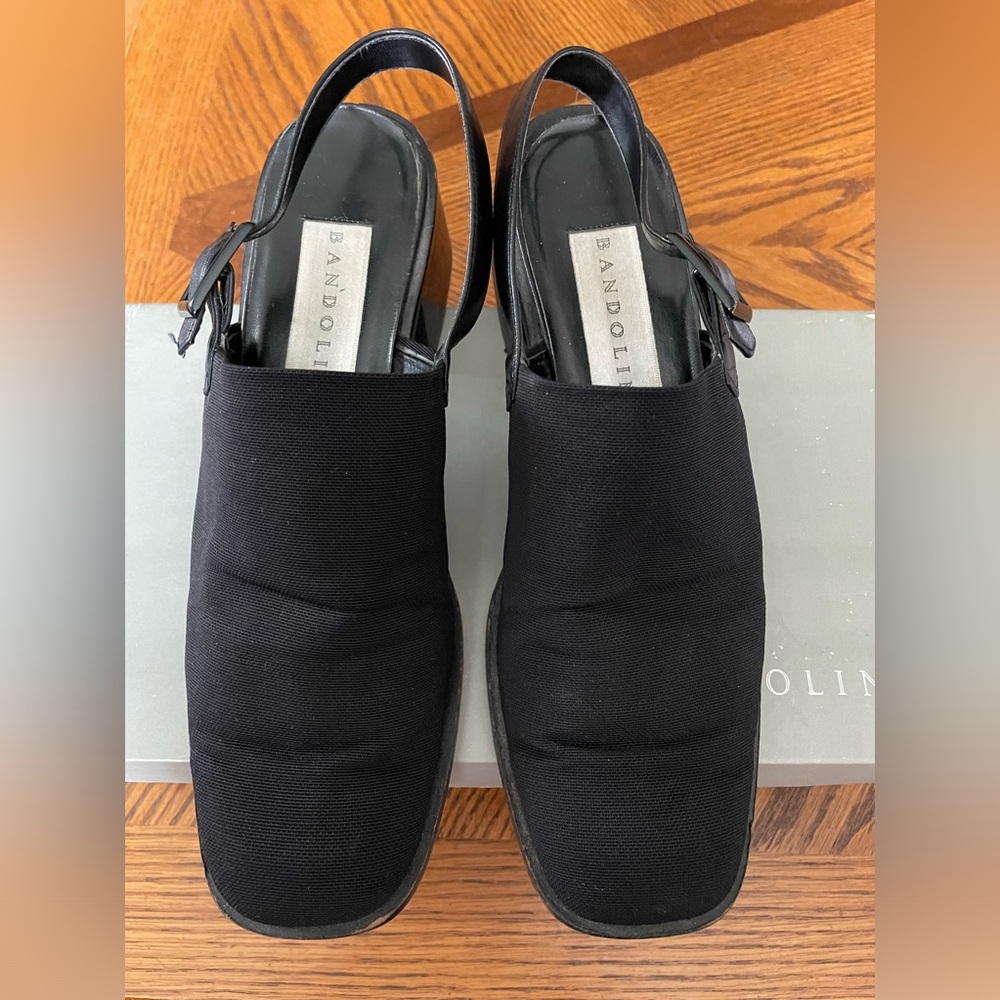 Bandolino “Begonya” Women’s Black Sling Back Shoes, 7 1/2
